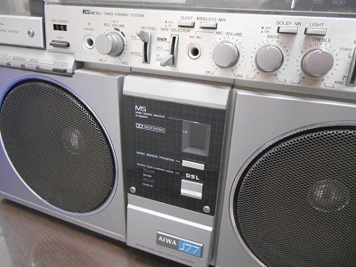 磐田店】◇AIWA/アイワ/ステレオラジカセ/デカラジカセ/J77